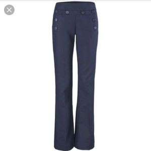 CAbi Navy button front marine trouser